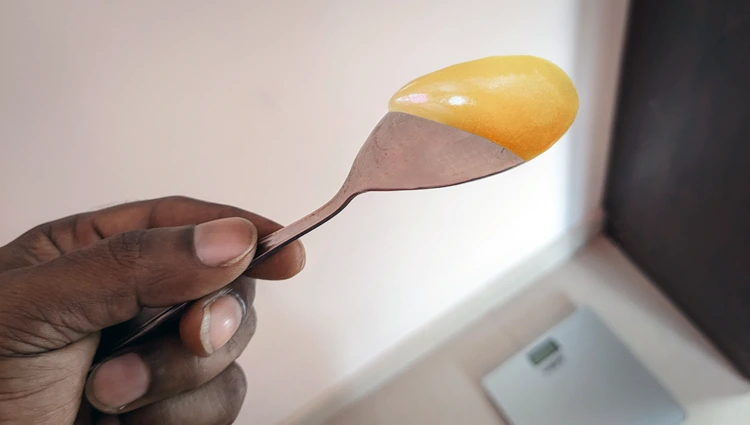 egmont honey color and semi-thick consistency