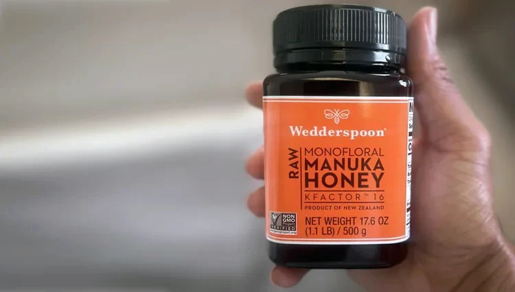 wedderspoon kfactor 16 manuka honey jar
